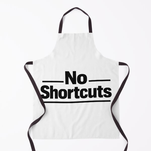 Item preview, No Shortcuts Motivational Sticker Minimalist Design designed and sold by FunFitLife Studio.