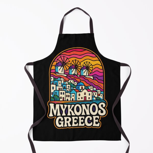 Item preview, Mykonos Greece Trippy Art Travel designed and sold by TomFrontierArt.