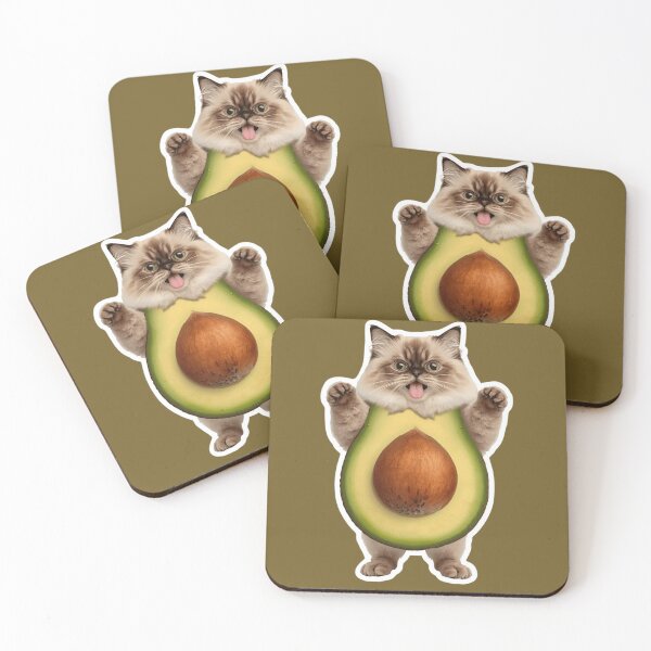 Item preview, Fluffy Cat in Avocado Costume designed and sold by julissa9474.