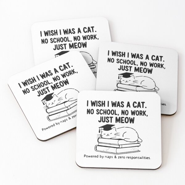 Item preview, Funny Relatable Cat Sleeping on Books Student Quote designed and sold by CourierPrime.
