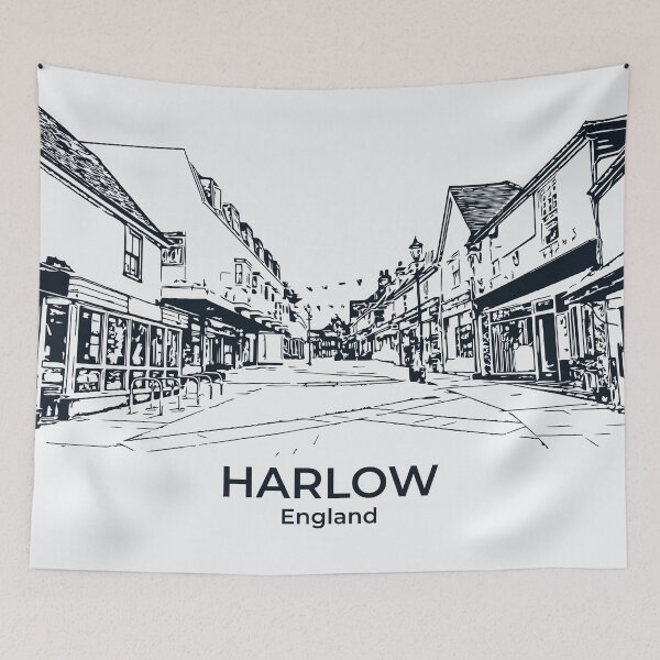 Item preview, Harlow – England designed and sold by Lakeric Cityscapes.
