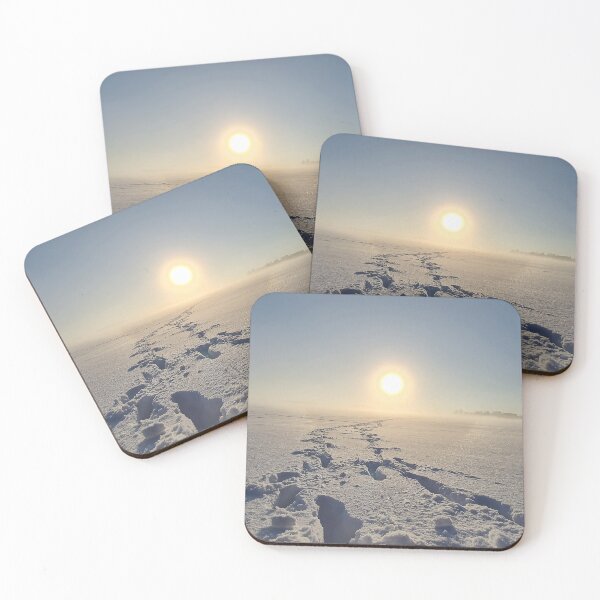 Item preview, Frozen Moments: Footprints Toward the Winter Sun designed and sold by JaaGo PopLab.