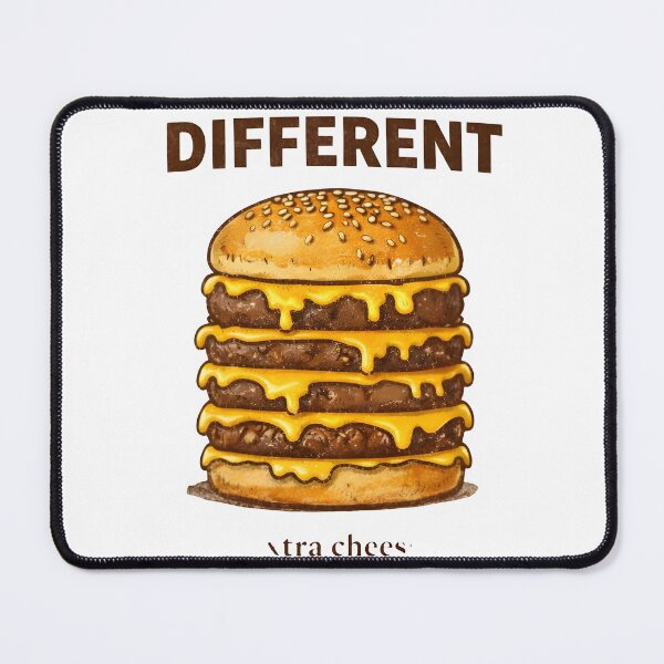 Item preview, Built Different – Extra Cheese Food Mindset Graphic Tee designed and sold by Snackwear Apparel.