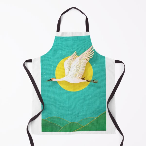 Item preview, Flying Crane Over the Sun – Minimalist Japanese Style Illustration designed and sold by flashishoop.