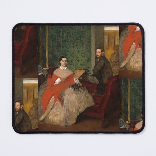 Item preview, Edmondo and Therese Morbilli by Edgar Degas: Intimate Impressionist Interior Poster designed and sold by artofuniverse.