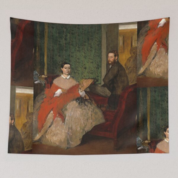 Item preview, Edmondo and Therese Morbilli by Edgar Degas: Intimate Impressionist Interior Poster designed and sold by artofuniverse.