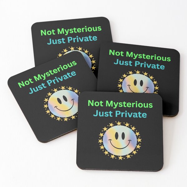 Item preview, Not Mysterious, Just Private | Introvert Quote Smiley Design designed and sold by BinbriArts .