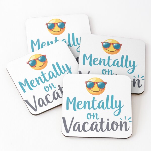 Item preview, Mentally On Vacation T-Shirt  Summer Mood Emoji Vacation Quote Design designed and sold by Design-Pro-21.
