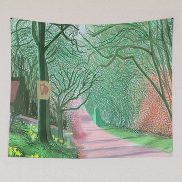 Item preview, The Arrival Of Spring In Woldgate East Yorkshire 25th March 2011 By David Hockney designed and sold by Tommypaitersy.