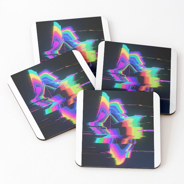 Item preview, Abstract Neon Glitch Art designed and sold by Attivibe-1.