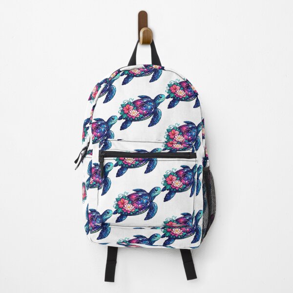 Item preview, Galaxy Sea Turtle with Tropical Flower Shell Wrap designed and sold by zoughlal.