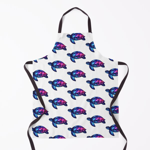 Item preview, Stained Glass Galaxy Sea Turtle with Starry Shell Panels designed and sold by zoughlal.