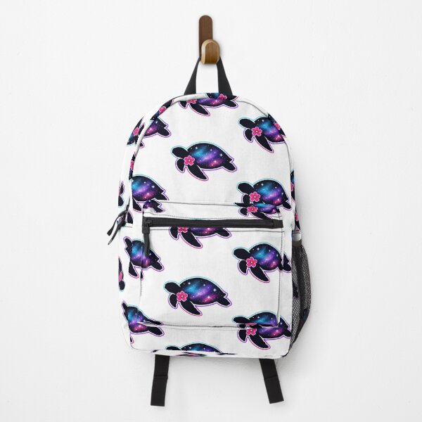 Item preview, Minimalist Galaxy Sea Turtle Silhouette with Neon Halo designed and sold by zoughlal.