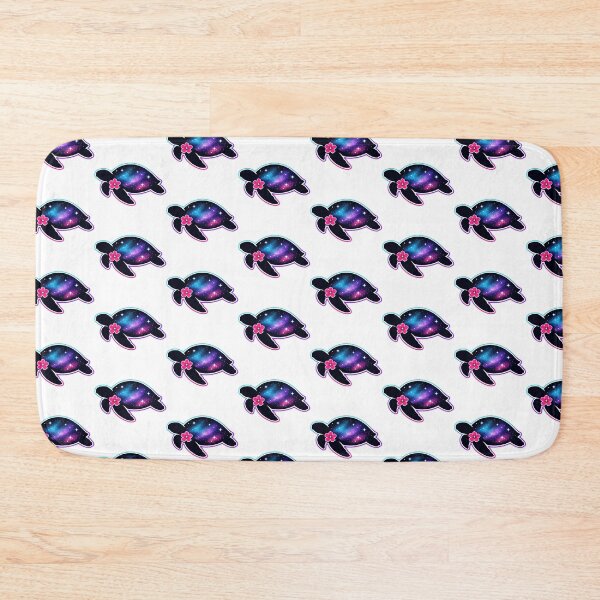 Item preview, Minimalist Galaxy Sea Turtle Silhouette with Neon Halo designed and sold by zoughlal.