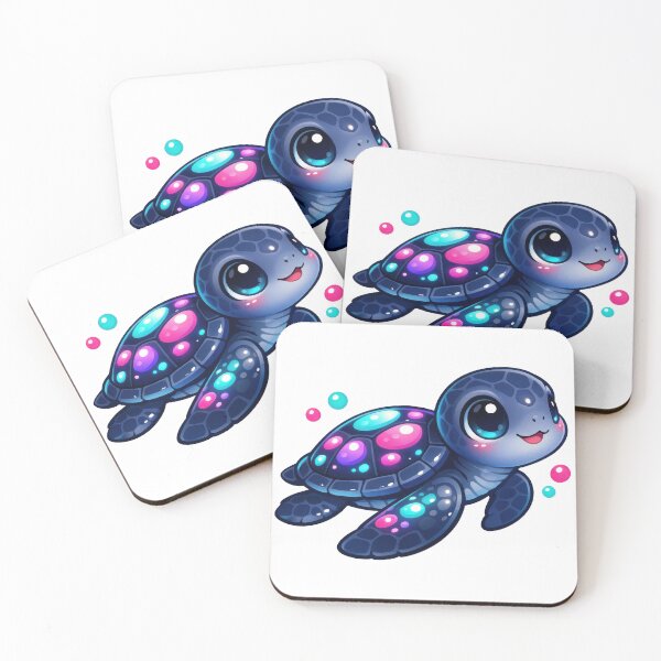 Item preview, Bioluminescent Baby Sea Turtle with Glow Shell Spots designed and sold by zoughlal.