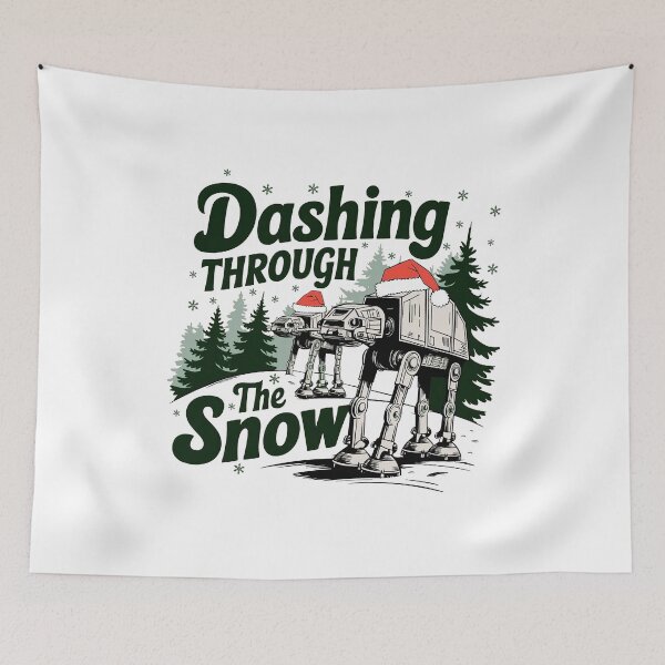 Item preview, AT-AT Walker Dashing Through The Snow Christmas designed and sold by ErinMeacham.