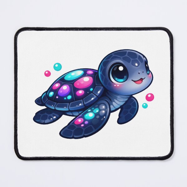 Item preview, Bioluminescent Baby Sea Turtle with Glow Shell Spots designed and sold by zoughlal.