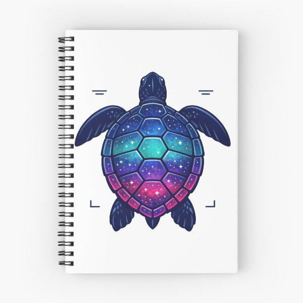 Item preview, Top Down Naturalist Sea Turtle Study with Galaxy Mosaic Shell designed and sold by zoughlal.