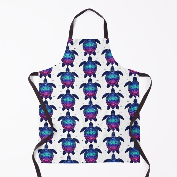 Item preview, Top Down Naturalist Sea Turtle Study with Galaxy Mosaic Shell designed and sold by zoughlal.