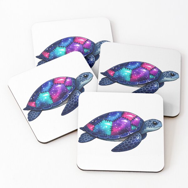 Item preview, Galaxy Quilt Patchwork Sea Turtle Shell with Stitch Marks designed and sold by zoughlal.
