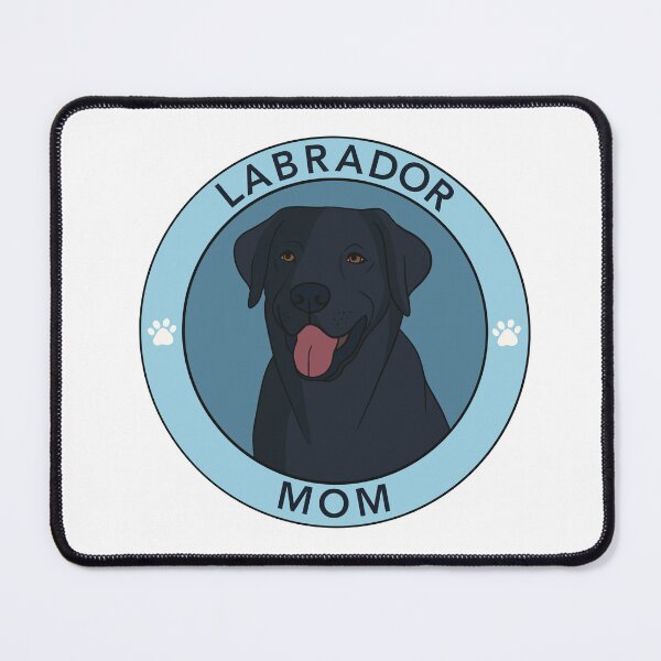 Item preview, Black Labrador Mom Badge designed and sold by Stickety Boo.