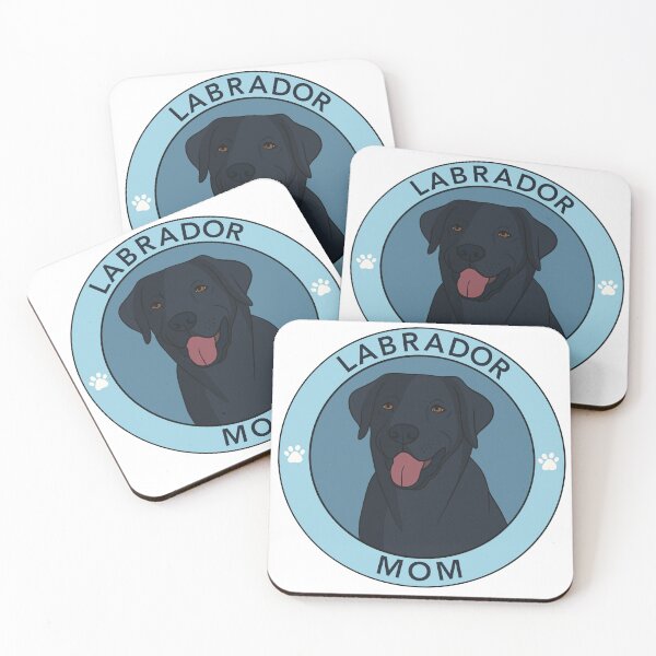 Item preview, Black Labrador Mom Badge designed and sold by Stickety Boo.