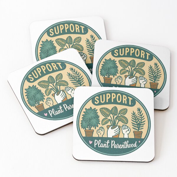 Item preview, Support Plant Parenthood - Funny Retro Houseplant Lover Gift designed and sold by Karma Arts.
