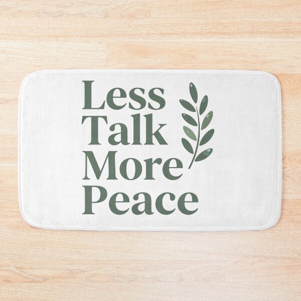 Item preview, Less Talk More Peace T-Shirt  Minimalist Quote Calm Mind Zen Design designed and sold by Design-Pro-21.
