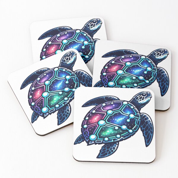 Item preview, Circuit Shell Galaxy Sea Turtle with Bold Tech Traces designed and sold by zoughlal.