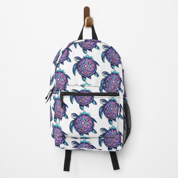 Item preview, Mandala Shell Galaxy Sea Turtle with Lotus Petal Accents designed and sold by zoughlal.