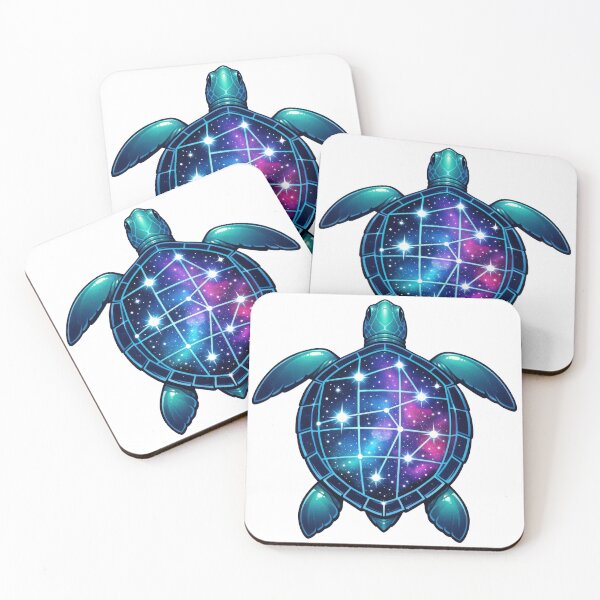 Item preview, Constellation Star Map Shell Sea Turtle with Grid Lines designed and sold by zoughlal.