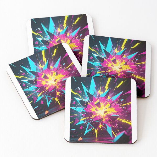Item preview, Color Burst Abstract Art designed and sold by Attivibe-1.