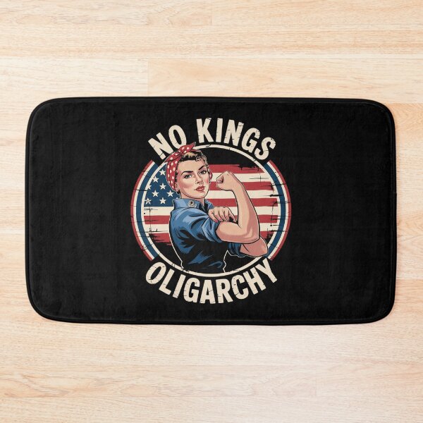 Item preview, No Kings Fight Oligarchy Woman's Girl America Flag designed and sold by angolinnArt.