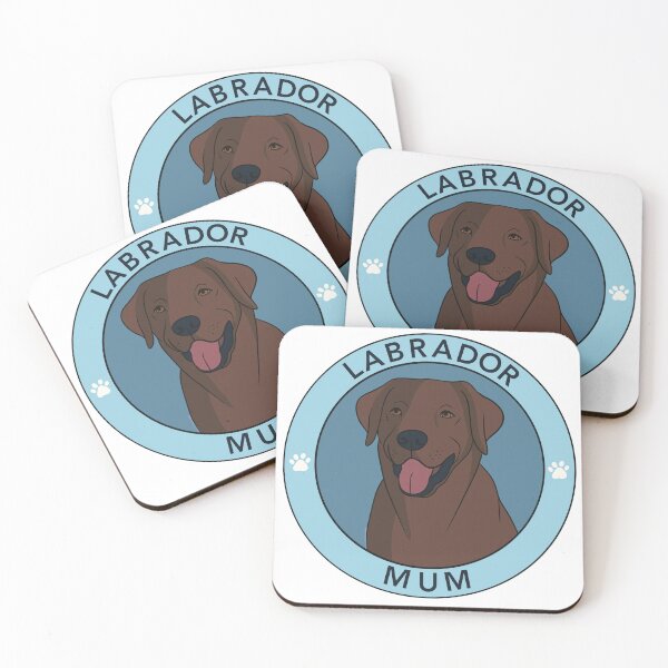 Item preview, Chocolate Labrador Mum Badge designed and sold by Stickety Boo.