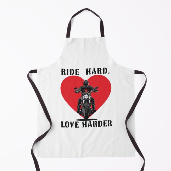 Item preview, Biker on a Heart Background – Ride Hard, Love Harder designed and sold by TwoWheels-shop.