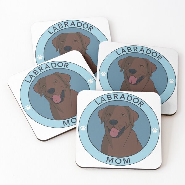 Item preview, Chocolate Labrador Mom Badge designed and sold by Stickety Boo.