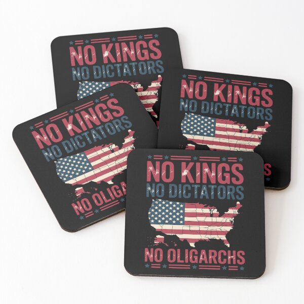 Item preview, No Kings No Dictators No Oligarchs July 4th USA Map designed and sold by angolinnArt.