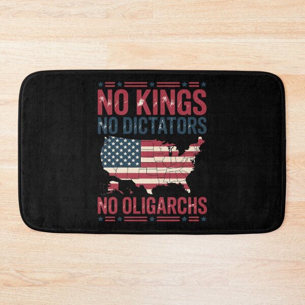 Item preview, No Kings No Dictators No Oligarchs July 4th USA Map designed and sold by angolinnArt.