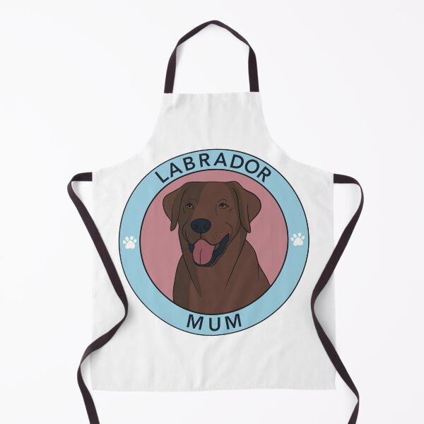Item preview, Chocolate Labrador Mum Badge Pink designed and sold by Stickety Boo.