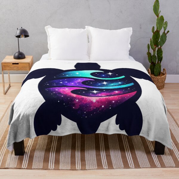 Item preview, Negative Space Wave Cutout Galaxy Sea Turtle Silhouette designed and sold by zoughlal.