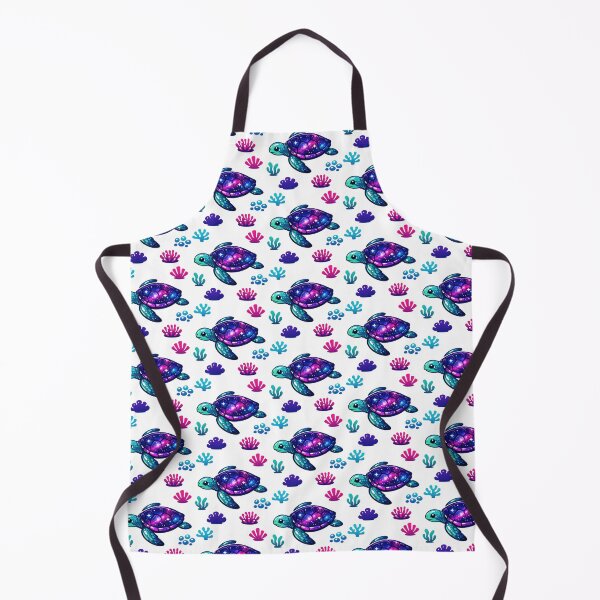 Item preview, Galaxy Shell Sea Turtle with Abstract Coral Motif Icons designed and sold by zoughlal.