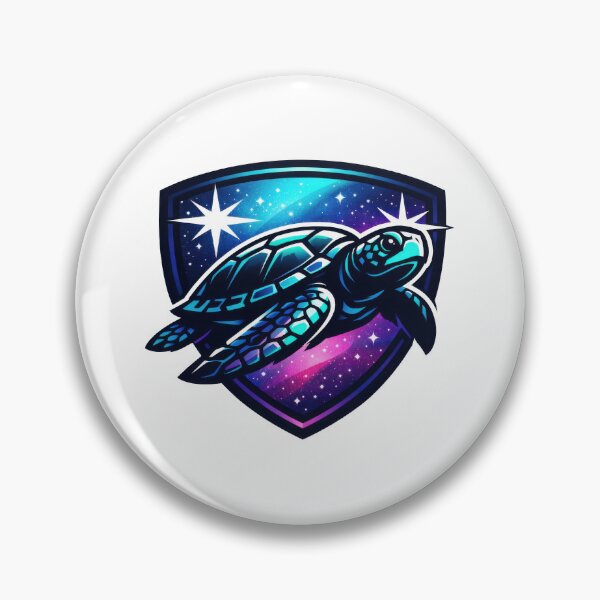 Artikelvorschau, Galaxy Shield Emblem Meeresschildkröte mit Sterneneffekten entworfen und verkauft von zoughlal.