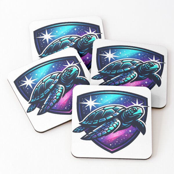 Item preview, Galaxy Shield Emblem Sea Turtle with Starburst Highlights designed and sold by zoughlal.
