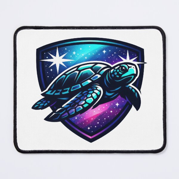Item preview, Galaxy Shield Emblem Sea Turtle with Starburst Highlights designed and sold by zoughlal.