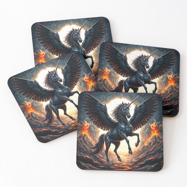 Item preview, Black Alicorn, Ai Generated Art  designed and sold by ACC .