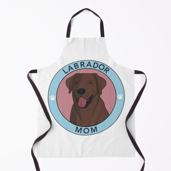 Item preview, Chocolate Labrador Mom Badge Pink designed and sold by Stickety Boo.
