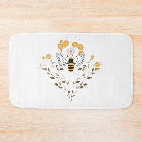 Item preview, Queen bee honey floral illustration designed and sold by steladecastro.