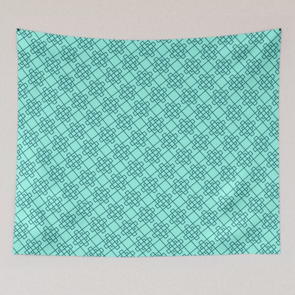 Item preview, Boho Squares Green - Gifts For Wife - Abstract Geometric Shape Pattern designed and sold by RoyalStarsPatts.
