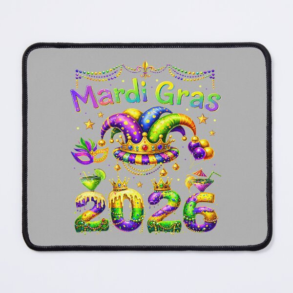 Artikelvorschau, Mardi Gras 2026 Karneval Narrenperlenparade Männer Frauen Kinder entworfen und verkauft von GreggRoss.