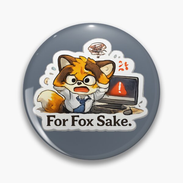 Item preview, Funny Office Meme Fox Computer Error designed and sold by Still Breathing Studio.